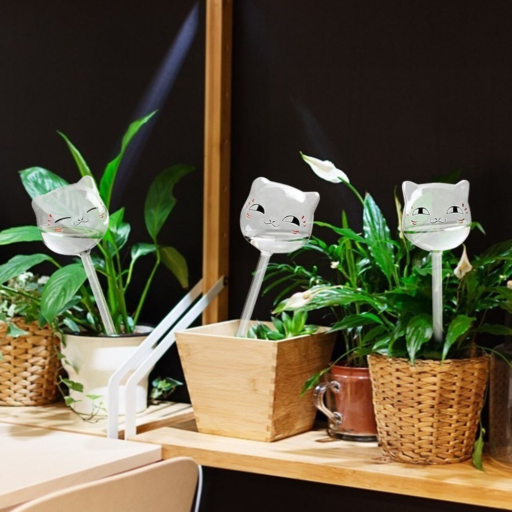 Cat Self Watering Globes - 3PCS