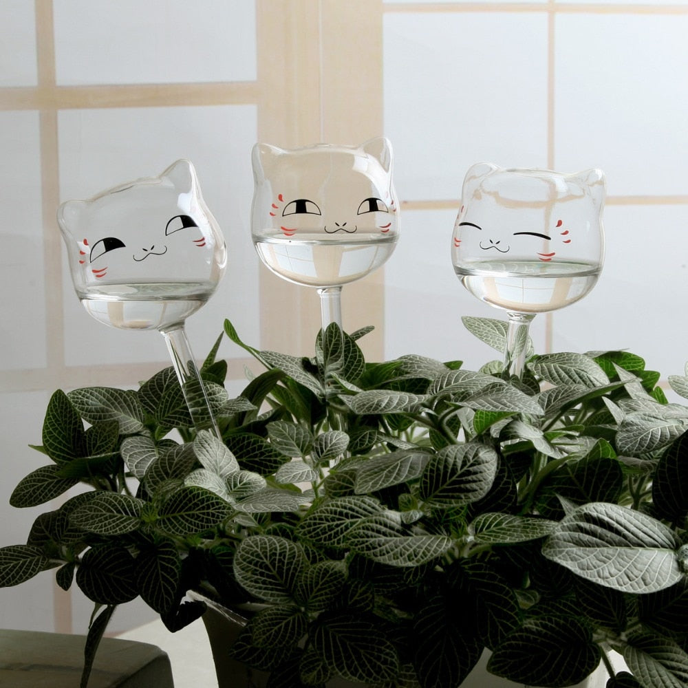 Cat Self Watering Globes - 3PCS
